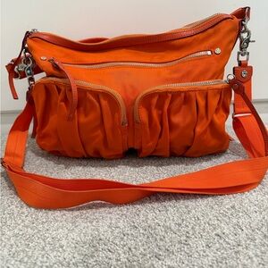 MZ Wallace Orange Bedford Paige Nylon Women's Bag
